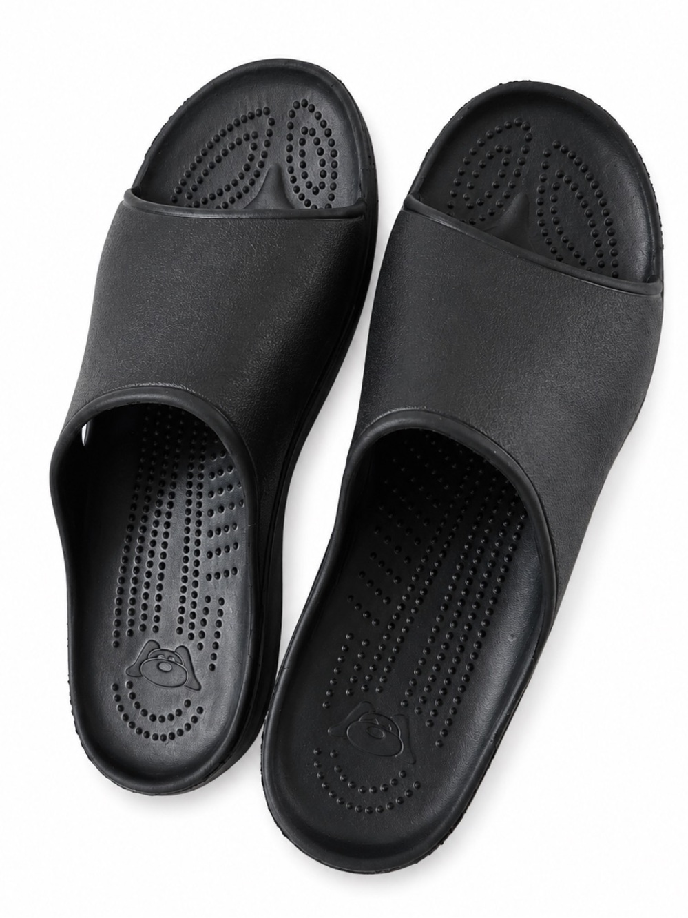 Doggers Black Molded EVA Comfort Massage Slide Sandals Men 10/11